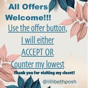 All offers welcome!!